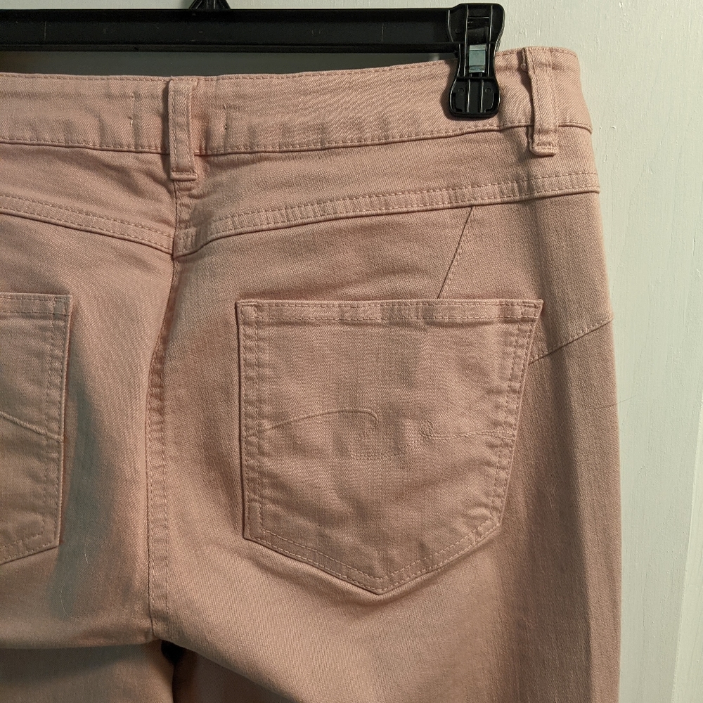 Long Tall Sally Straight Leg Jeans in Dusty Pink, sz 12T - Picture 5 of 6